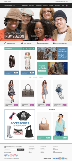 Web Design par RupalTechno pour Simply Sleek LLC | Design : #6782893