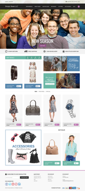 Web Design par RupalTechno pour Simply Sleek LLC | Design : #6782908
