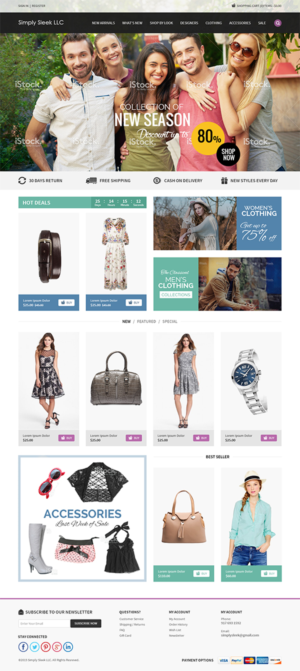 Web Design par RupalTechno pour Simply Sleek LLC | Design : #6782966