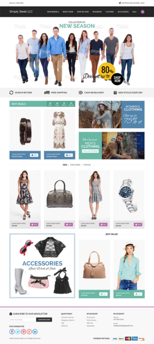 Web Design par RupalTechno pour Simply Sleek LLC | Design : #6783173