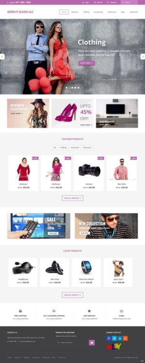 Web Design by pb for Simply Sleek LLC | Design #6708839