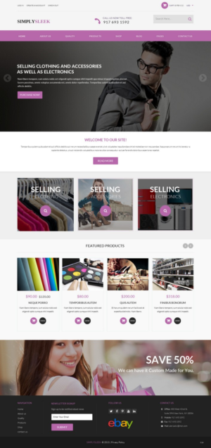 Web Design par pb pour Simply Sleek LLC | Design : #6715678