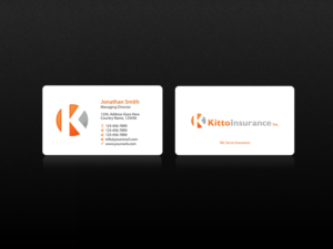 Design de Carte de Visite par Creations Box 2015 pour Kitto Insurance, Inc | Design : #6716839