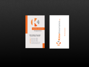 Design de Carte de Visite par Creations Box 2015 pour Kitto Insurance, Inc | Design : #6716852