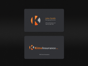 Design de Carte de Visite par Creations Box 2015 pour Kitto Insurance, Inc | Design : #6716935