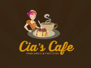 Cia's Cafe, Pancakes and Fritters | Art Design by Grace A