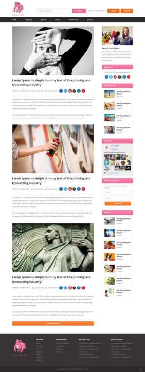 Diseño Web por pb para Lo Lo Abode | Diseño: #6708795