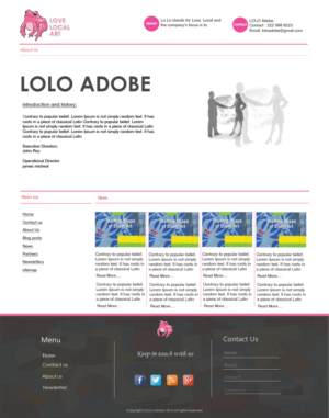 Diseño Web por Muhammad Atif para Lo Lo Abode | Diseño: #6706164