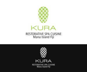 KURA - Restorative Spa Cuisine - Mana Island Fiji | Logo Design by benito