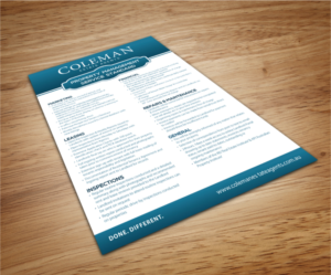 Design de Flyer par eleven pour Coleman Estate Agents | Design #6726923