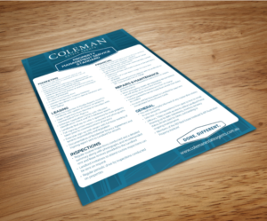 Flyer Design by eleven for Coleman Estate Agents | Design: #6727112