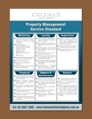 Flyer Design by meet007 for Coleman Estate Agents | Design: #6741094