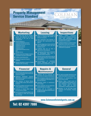 Flyer Design by meet007 for Coleman Estate Agents | Design: #6741369