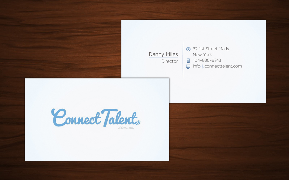Business Card Design by silviaer for Connecttalent.com.au | Design #1751693