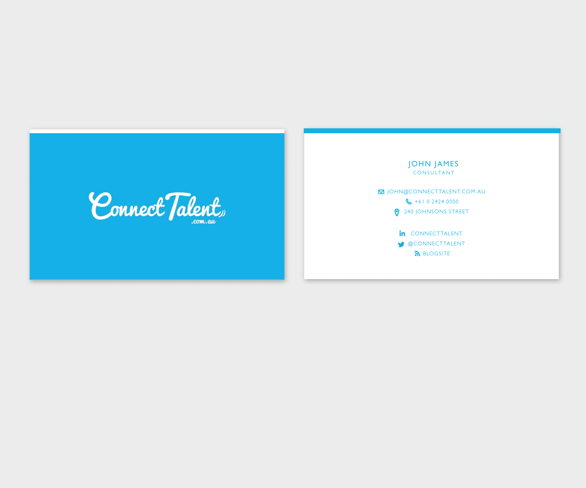 Diseño de Tarjeta de Presentación por Cam para Connecttalent.com.au | Diseño #1791641