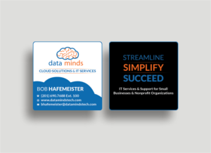 Design de Carte de Visite par  Artman pour Dataminds Technology Group | Design : #6716923