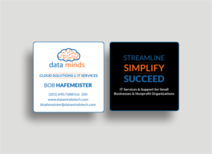 Design de Carte de Visite par  Artman pour Dataminds Technology Group | Design : #6716999