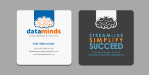 Business Card Design by chandrayaan.creative for Dataminds Technology Group | Design: #6716190
