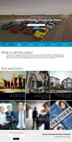 Web Design by BC Arts for vehicle codes | Design: #6775040