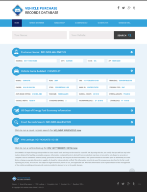 Web Design by pb for vehicle codes | Design: #6715719