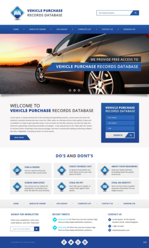 Web Design by pb for vehicle codes | Design: #6779186