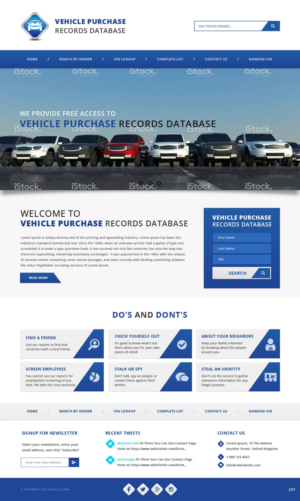 Web Design by pb for vehicle codes | Design: #6779187