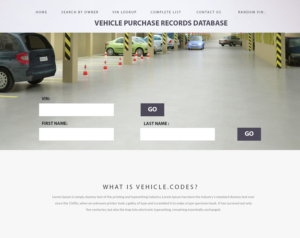 Web Design by dii for vehicle codes | Design: #6825130