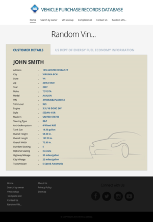 Web Design by mahespath for vehicle codes | Design: #6876696