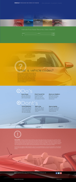 Web Design by Willman for vehicle codes | Design: #6732292