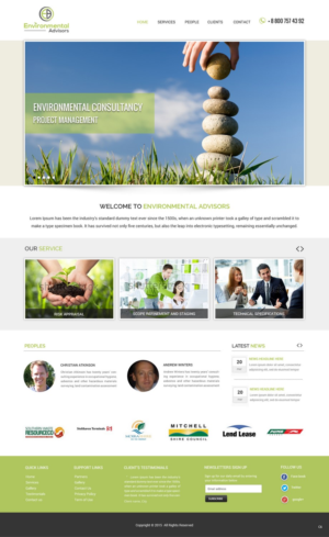 Web Design by pb for Environmental Advisors | Design: #6716535