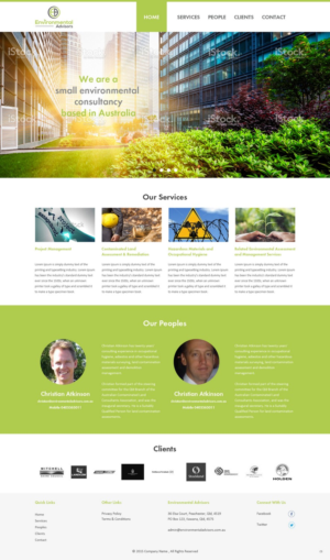 Web Design by pb for Environmental Advisors | Design: #6722641
