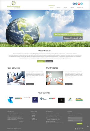 Web Design by pb for Environmental Advisors | Design: #6722643