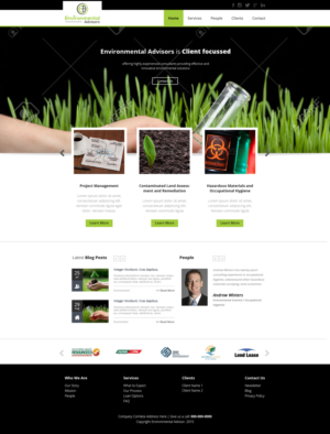 Web-Design von Team Innonline - RBM für Environmental Advisors | Design #6712157