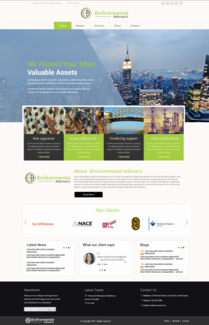 Web Design by Tesla Vault for Environmental Advisors | Design: #6714928