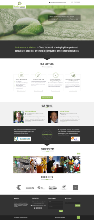 Web Design by Da Miracle for Environmental Advisors | Design: #6740353