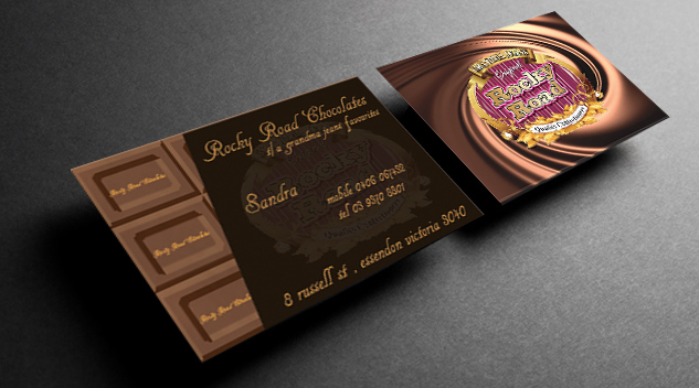 Business Card Design by jessica for rocky road chocolates | Design #1750103