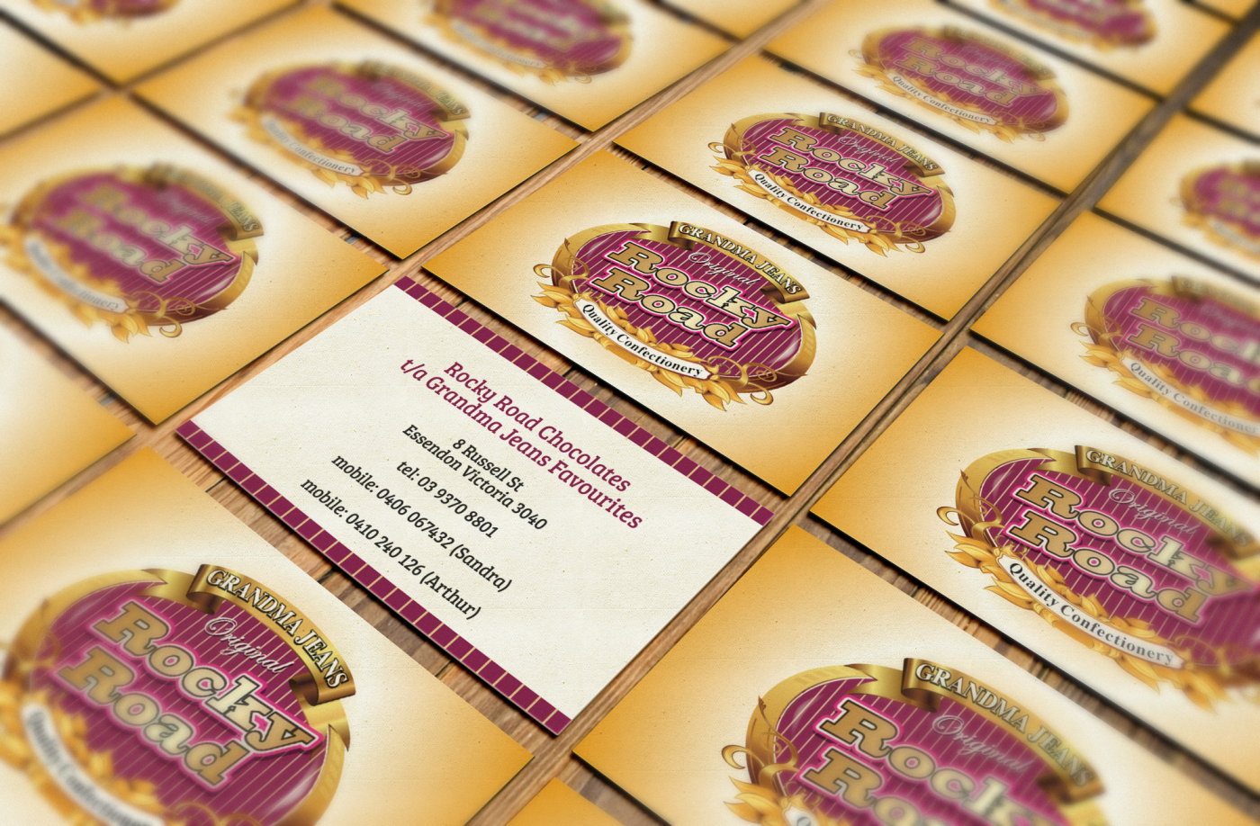 Business Card Design by HYPdesign for rocky road chocolates | Design #1744341