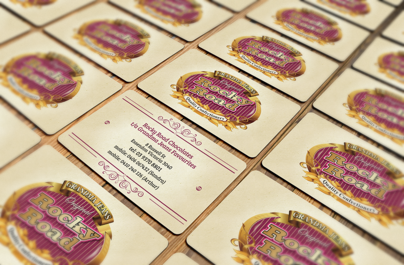 Business Card Design by HYPdesign for rocky road chocolates | Design #1744344
