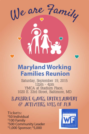 Invitation Design by Venus L. Penaflor for Maryland Working Families | Design: #6718355