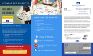 BROCHURE Direct Mail Marketing to be sent in the mail - Business Line of Credit Offer | Diseño de Brochure por Expert Designer