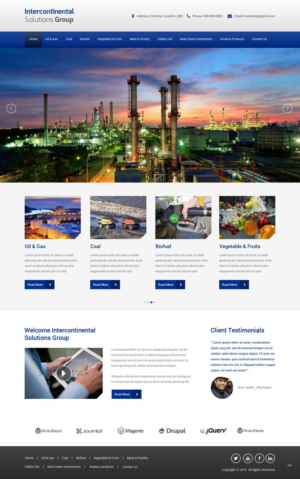 Web-Design von pb für Intercontinental Solutions Group | Design: #6722783