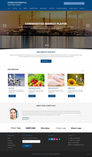 Web-Design von pb für Intercontinental Solutions Group | Design: #6723780