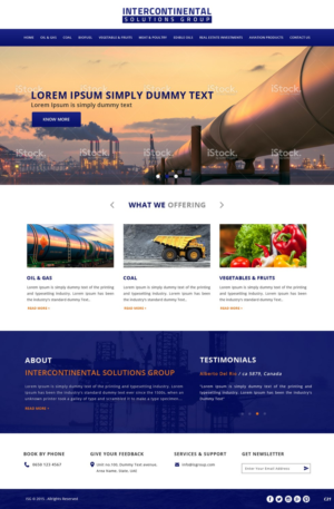 Web-Design von pb für Intercontinental Solutions Group | Design: #6723782