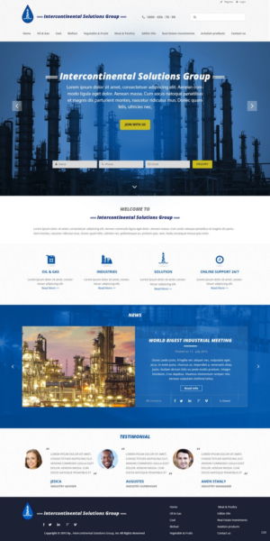 Web-Design von pb für Intercontinental Solutions Group | Design: #6728837