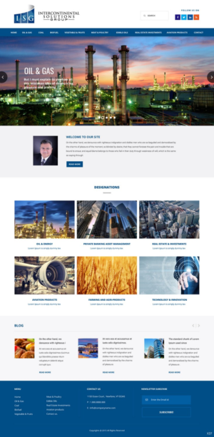 Web-Design von pb für Intercontinental Solutions Group | Design: #6804433