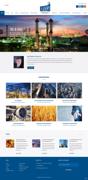 Web-Design von pb für Intercontinental Solutions Group | Design: #6804441