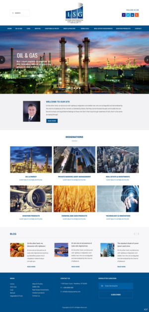 Web-Design von pb für Intercontinental Solutions Group | Design: #6804442