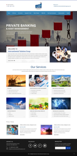 Web-Design von pb für Intercontinental Solutions Group | Design: #6823073