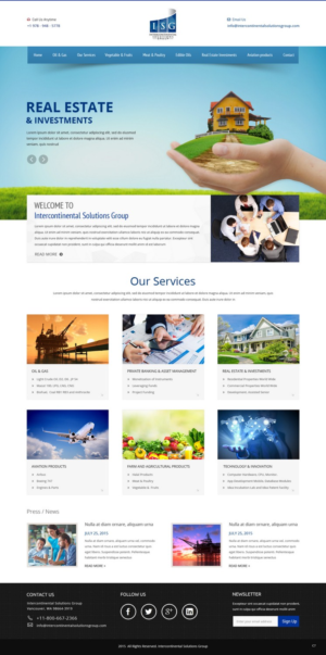 Web-Design von pb für Intercontinental Solutions Group | Design: #6823075