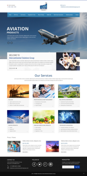 Web-Design von pb für Intercontinental Solutions Group | Design: #6823076